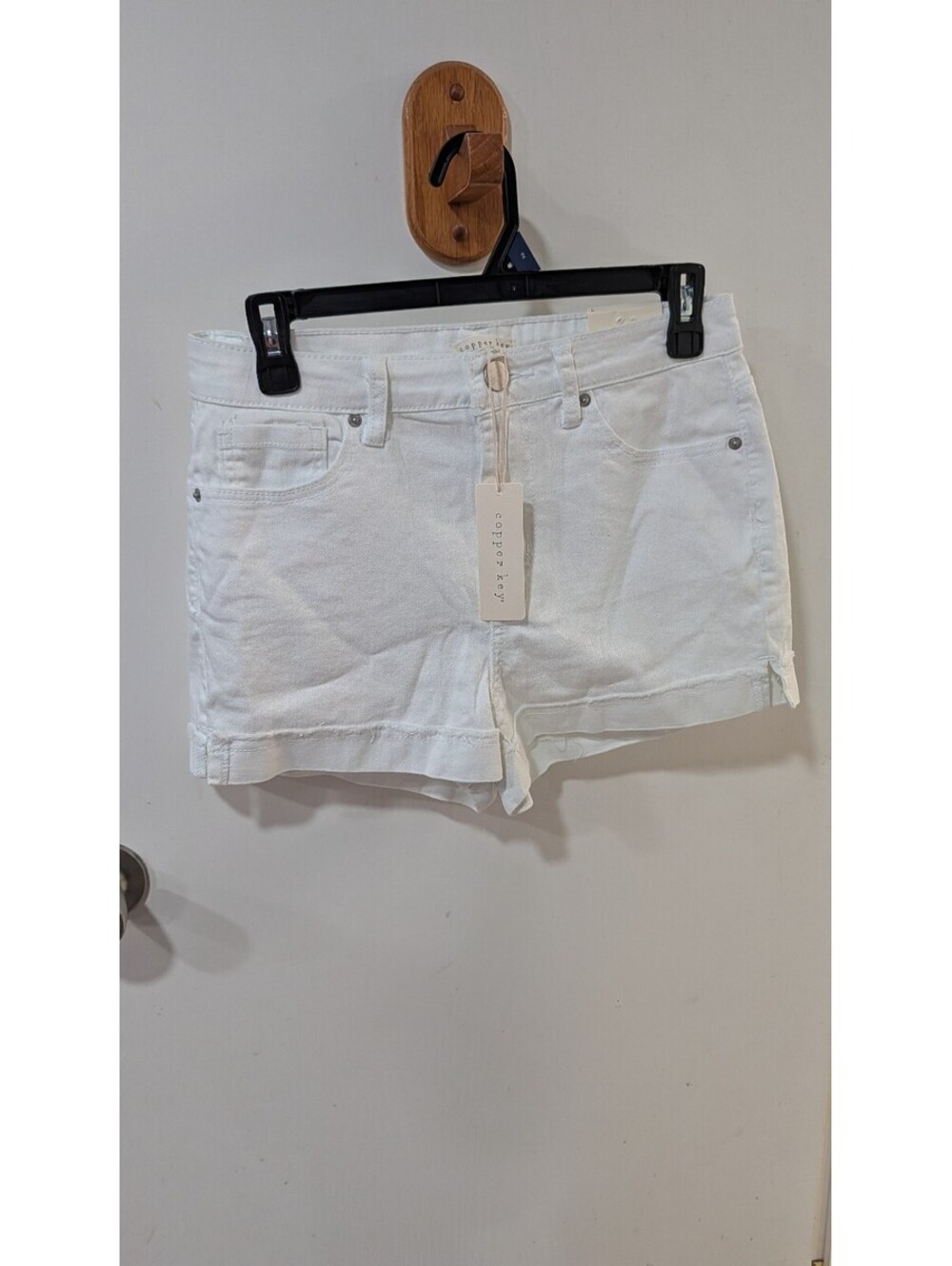 Copper Key Women's White Denim Shorts Size 7